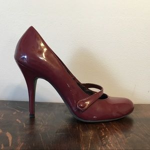 American Eagle Burgundy Mary Jane Heels